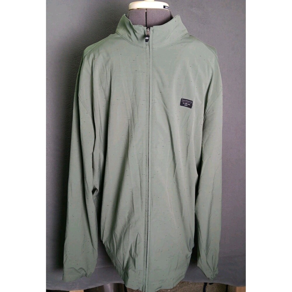 Travis Mathew jacket mens XXL Green full zip Golf Performance Stretch Outdoor